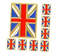 FRCOLOR 8piezas Broche Union Jack Insignia Británica Pin de Solapa Bandera del Reino Unido para Decoración de Viajes de Inglaterra y Artículos de Recuerdo