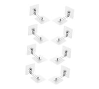FRCOLOR 8piezas Cierre Anticaída Anclajes Para Muebles Sin Taladro Anclajes Antivuelco Adhesivos Para Pared Kit De Seguridad Para Bebés Armarios y Estanterías