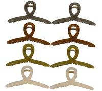 FRCOLOR 8piezas Clip De Tiburón Grande De Color Jellón Pinzas Cabello Grandes y Jumbo Accesorios Cabello Para Maquillaje y Ejercicio