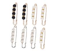 FRCOLOR 8piezas Pasador de Hebilla de Cintura Broches de Perlas para Mujer Broches Creativos para Cárdigan Imperdibles de Joyería para Vestidos y Ropa