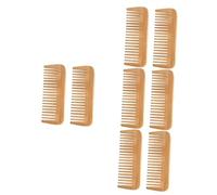 FRCOLOR 8piezas Peine De Madera Antiestático De Peine De Masaje Multifuncional Para Mujeres Estimula La Circulación Sanguínea y Desenreda Tipo De Cabello Para Cumpleaños y