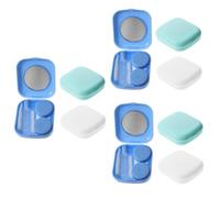 FRCOLOR 9 Juegos Estuche para Lentes de Contacto contenedor de Lentes de Contacto Porta Lentes de Contacto pequeño Casos Soporte para Lentes de Contacto Kit de Lentes de Contacto páginas