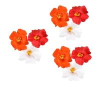 FRCOLOR 9 Piezas adorno floral bohemio horquilla con flores de hibisco horquilla de flor bohemia pinza de pelo de flores clip de de las niñas pinza de pelo para niñas tela