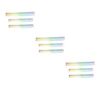 FRCOLOR 9 piezas de corte de pelo con peine arco iris peine desenredador peine para hombres peine de peluquería accesorios para el pelo peine de peluquería principal cepillo suministros peine hombre