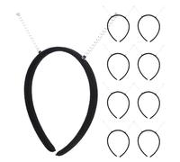 FRCOLOR 9 Piezas Diadema Resortes, Diadema Antena Marciana de Plástico PP E Hierro, Negra, Accesorio para Mujer, Ligera y Flexible para Conciertos y Uso Diario