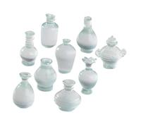 FRCOLOR 9 Piezas Miniaturas Antiguas de Porcelana para Casa de Muñecas Decoración de Botellas Vintage Miniatura para Belenes y Micro Estilo