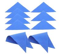 FRCOLOR 9 Piezas Paño de Limpieza Triangular para Guitarra y Violín, Reutilizable y Protector de Superficie, Tamaño 10x5 Cm para Mantenimiento Diario de Instrumentos