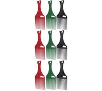 FRCOLOR 9 Piezas peine de cabeza de aceite pelucas trenzadas peine de peine de peluquería peine de plástico las herramientas pelucas naturales peine afro de chinos