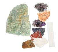 FRCOLOR 9 Piezas Piedras de Chakra Piedras de y Energéticas para y Yoga Minerales Naturales Resistentes al Desgaste