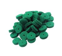 FRCOLOR 90 Piezas Arandelas de Fieltro para Piano Material de Lana Accesorios de Reparación para Nivelación de Teclado Protección contra Contacto Metálico Color Verde