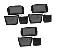 FRCOLOR 9piezas Bolsa De Maquillaje Portátil De Transparente De Organizador De Multifuncional para Cosméticos y Artículos De Cuidado Personal para y