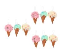FRCOLOR 9piezas Esponjas Exfoliantes Forma De Helado De y Práctico Para Adultos y Bebés Diaria