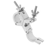 FRCOLOR Abrazadera de Luz de Escenario de Aleación de Aluminio con Doble Anillo Gancho Giratorio Pinza Móvil para Tubo Truss Accesorio Versátil para Iluminación Profesional