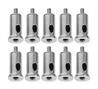 FRCOLOR Abrazaderas para Cables de Acero Inoxidable 10 Piezas, Clips Tensores para Cuerda Tensora y Alambre, Accesorio para Fijación de Luces, Carteles Publicitarios y Sistemas