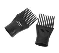 FRCOLOR Accesorio de Peine Difusor Negro 2 Piezas para Secador de Pelo de Plástico Distribución Uniforme del Calor Compatible Mayoría de Secadores