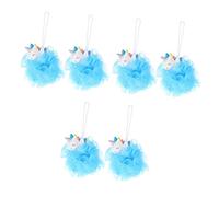 FRCOLOR Accesorios 6 Piezas Bola De Baño Unicornio Esponja De Baño Animal Esponja De Baño De Lufa Depurador De Ducha Para El Cuerpo Pufs De Baño De Polivinilo Niño Bola De Lavado Bulto