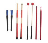 FRCOLOR accesorios baterista Accesorios de percusión organizador de baquetas estuche paquete de baqueta bolsa de tambor plástico Red