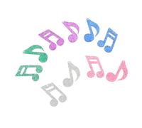 FRCOLOR Accesorios De Bricolaje De Notas Musicales Colgantes De Acrílico Coloridos 10 Pcs Para Joyería Aretes Pulseras y Collares
