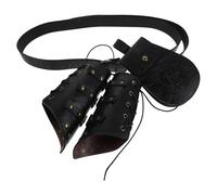 FRCOLOR Accesorios para Cinturones de Renacentista Brazaletes de Pu y Cinturón Medieval para Hombre, Ideales para Disfraces Vikingo y Eventos de Halloween