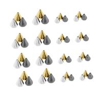 FRCOLOR Accesorios Para Decoración De Uñas Cajas De Tachuelas Metálicas Para Uñas Púas y Remaches De Fondo Plano Amuletos Punk Para Salón De Belleza y Manualidades Casa