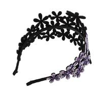 FRCOLOR Accesorios Para El Cabello De Tiara De Diamantes De Imitación Tocado De Novia Sombreros De Fiesta Nupcial De La Boda Tocados De Novia Diadema De Boda Pedrería Púrpura