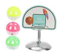 FRCOLOR Accesorios para la caza de loros Escalador de gatos Chinchilla Baloncesto Cesta de drenaje de mordedura de pájaros, juguete de entrenamiento para loros, juguete de entrenamiento para
