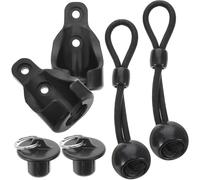 FRCOLOR Accesorios para Persianas Enrollables Incluye Tapas de Extremo Cuerdas Elásticas Ajustables y Resistentes al Viento, Material Pom y Goma para Uso Interior y Exterior