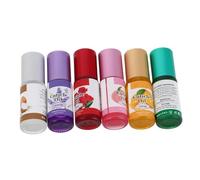FRCOLOR Aceite Revitalizante para Uñas y Cutículas Hidratante y Reparador Aplicador de Rodillo, 6 Piezas en Envase de Vidrio para Cada Tipo de Epidermis