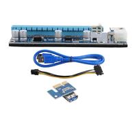 FRCOLOR Adaptador de Cable Pci-e Mini a Pci-e X16 para Gpu Externa, Cable USB 60 Cm, Accesorio Compatible Portátiles, Tarjeta Gráfica Externa Azul para Expansión y Gráficos Pcie