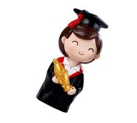 FRCOLOR Adorno para Tarta de Graduación Muñeco de Doctor de Resina Decoración para Mesa de Postres Adorno de Muñeco de Estudiante para Fiesta de Graduación y