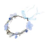 FRCOLOR Adornos De Para Boda Diadema De Hadas Decorativa Accesorios De Flores Para Mujer Tocado Exótico Para Fiesta Azul