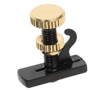 FRCOLOR Afinador para Violín y Viola Tornillo de Afinación Metálico Color Negro Dorado, Ajustador Preciso Compatible Múltiples Modelos, Accesorio Musical Adecuado para Músicos Profesionales