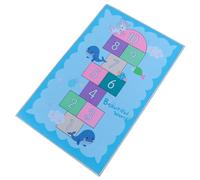 FRCOLOR Alfombra Antideslizante para Habitación Infantil de Poliéster Diseño de Rayuela y Resistencia al Deslizamiento Adecuado para Dormitorios y Guarderías