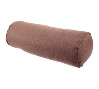FRCOLOR Almohada para Principiantes de Yoga Cilíndrica de Algodón y Lino Espuma de Perla, Cojín Flexible para Relajación Física y Mental en Casa y Gimnasio