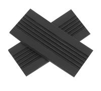 FRCOLOR Almohadilla de Silicona Antideslizante Protección para Batería Negra para Pedal de Bombo y Doble Pedal Adecuado para Actuaciones y Ensayos