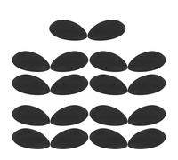 FRCOLOR Almohadillas Antideslizantes Adhesivas para Tacones Altos 3 MM de Grosor Goma Resistente Antidesgaste 10 Pares para Protección y Reducción de Ruido Suelas Delanteras