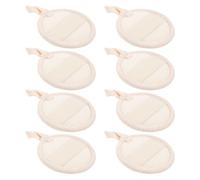 FRCOLOR Almohadillas Exfoliantes Faciales 8 Piezas de Lino 8x8 Cm, Estropajos Suaves para Masaje Facial y Limpieza Profunda, Herramientas de Cuidado Piel para Eliminar Piel Muerta y