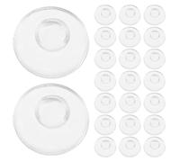 FRCOLOR Almohadillas Nasales de Silicona Transparentes Antideslizantes para Gafas, Repuesto 100 Pares, Diseño Redondo Fijación Segura, Compatibles Varios Modelos, Uso Diario y