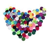 FRCOLOR Almohadillas para Aceite Esencial de Fibra de Poliéster Redondas 170 Compactas y Clásicas Color Aleatorio Ideales para Collares Difusores de Aroma en Ocasiones