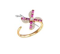 FRCOLOR Anillo De Aleación De Apertura Para Mujeres Diseño Giratorio Para Amigas y Queridos