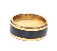 FRCOLOR Anillo De Decoloración Por Calor De Acero Inoxidable Elegante Anillo Redondo Para Obsequio De Cumpleaños