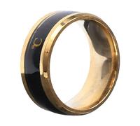 FRCOLOR Anillo de detección de temperatura anillo de dedo redondo anillo de decoloración por calor anillos de oro Anillos para mujeres anillo redondo Golden