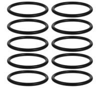 FRCOLOR Anillo de Goma Negro para Cuenco Sonoro, Junta Circular de Goma Epdm, Fácil Instalación, Uso Versátil para Instrumentos Musicales y Cuencos, Pack de 10 Piezas