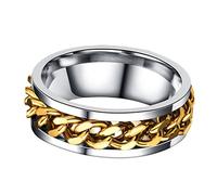 FRCOLOR Anillo De Tránsito Anillos Nombre Para Dedos Hombre Oro Mano Hombre Hombres De Oro El Spinner s Negro Hombres Joyería De Moda s De