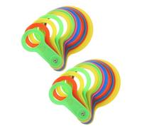FRCOLOR Anillos de Medición para Frutas 2 Piezas de Plástico Herramienta Versátil para Medir Diámetro y Clasificar Frutas Hogar y Cocina