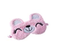 FRCOLOR Antifaz Vision Extraocular para Niños de Felpa Rosa, Máscara Ojos para Dormir, Bloquea la Luz y Es Cómoda para Viaje y Siesta