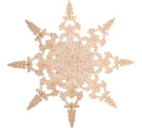 FRCOLOR Apliques Decorativos Estilo Europeo 4 Piezas de Madera Natural Tallada, Revestimiento para Puertas de Armario Calcomanías para Muebles Vintage 33x6 Cm para Decoración de