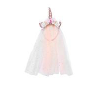 FRCOLOR Aro De Pelo De Unicornio Diadema Velo Accesorio De Niña Estilo De Hada 1unid