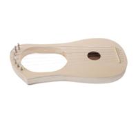 FRCOLOR Arpa de Lyra de Madera Cuerdas Instrumento Musical Portátil para Principiantes Arpa Sin Terminar para Creación Musical y para Amantes Color Beige