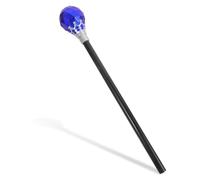 FRCOLOR Báculo de Reina para Varita Mágica de Disfraces para Fiestas y Cosplay Accesorio Elegante de Color Dorado y Azul para Cumpleaños y Mágicos